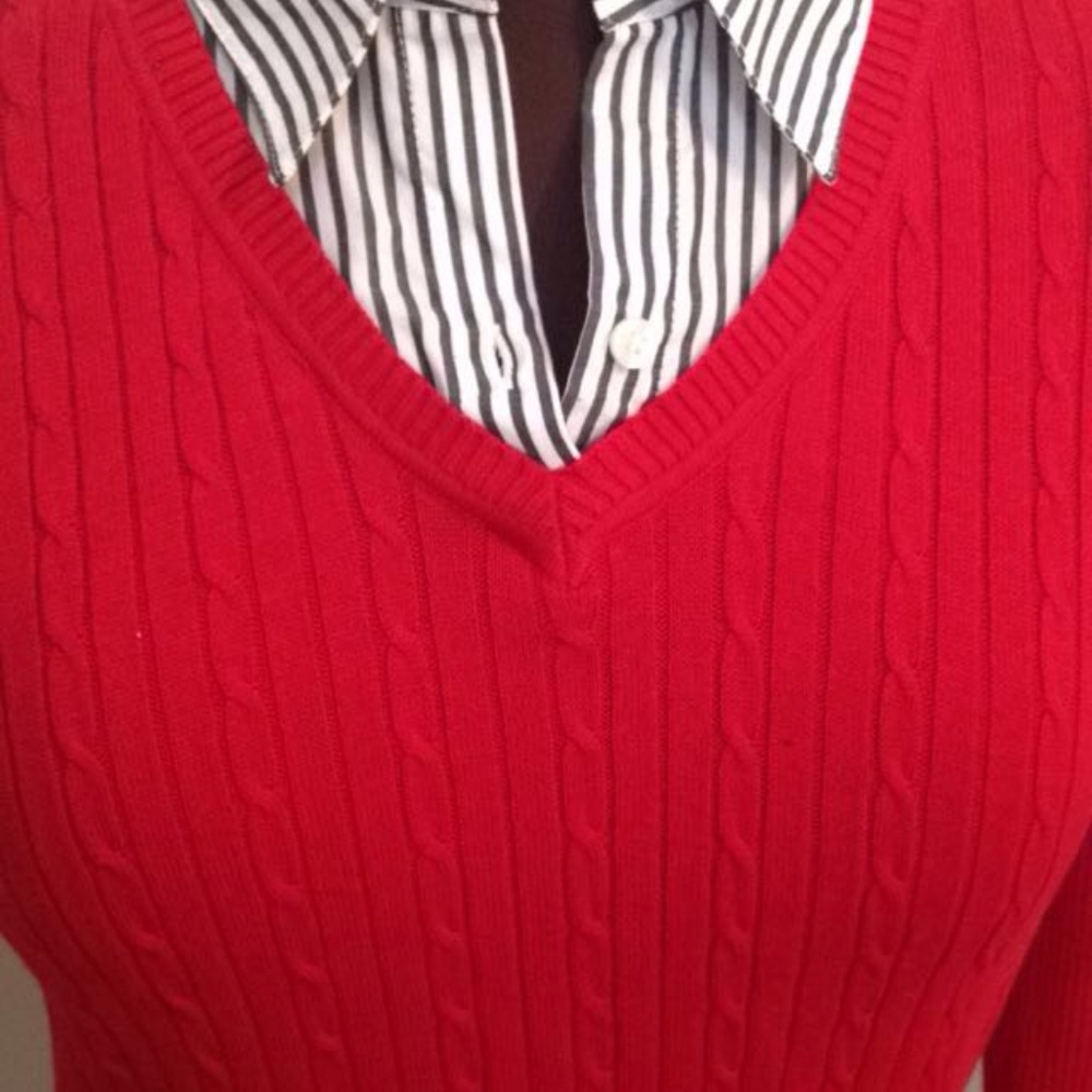Striped Collared Sweater - Picture 3 of 3